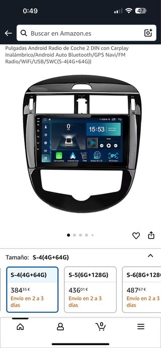 Pantalla Radio Coche para Nissan Pulsar 6