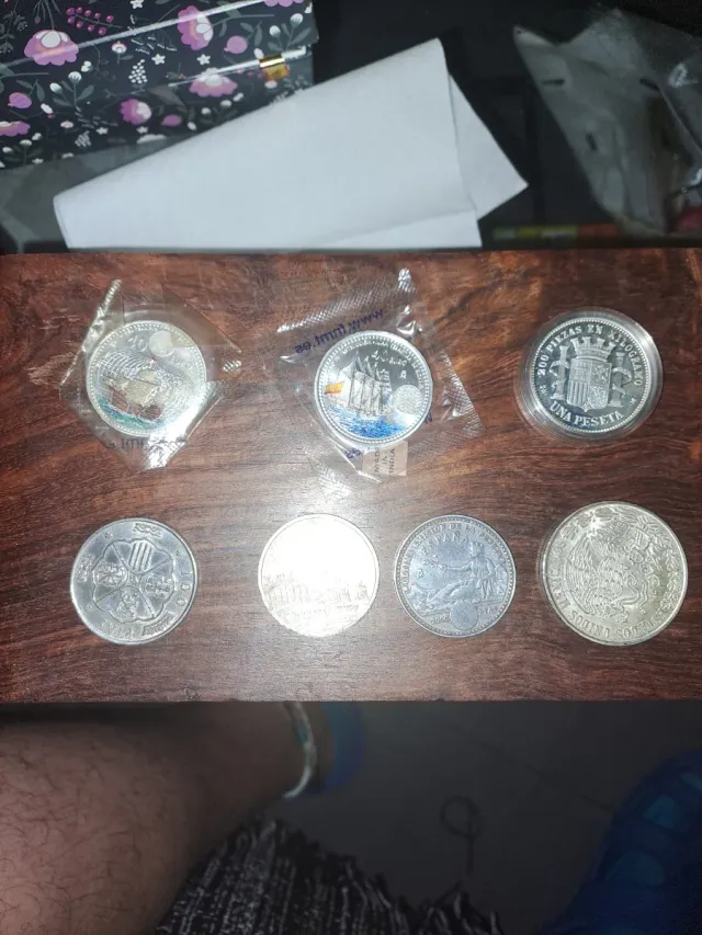 Colección monedas plata