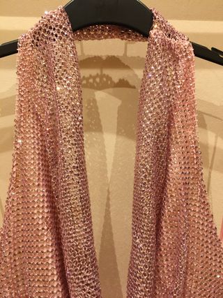 Top Lentejuelas Zara Rosa 