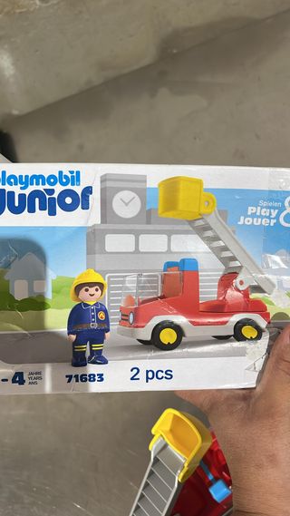 ✨ - PLAYMOBIL Junior 71683 Camión de Bombero, con