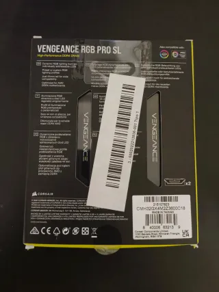 Corsair Vengeance RGB Pro SL 32GB DDR4 3600MHz