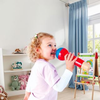 ✨ - Hape Micrófono Eco Prodigioso, Micrófono de Ju