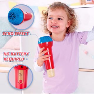 ✨ - Hape Micrófono Eco Prodigioso, Micrófono de Ju