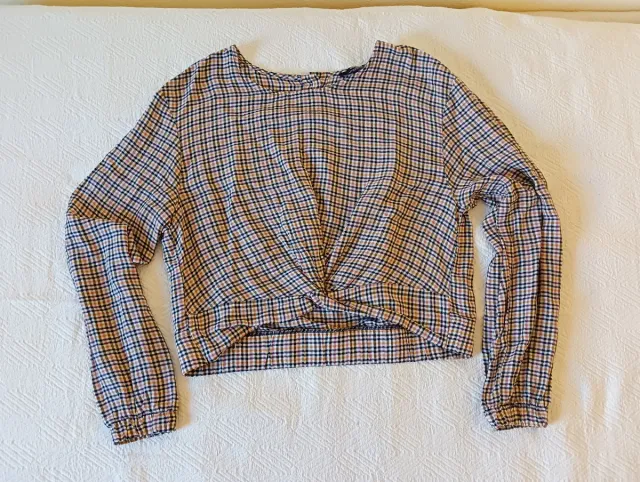 Camisa cuadros Bershka Talla M