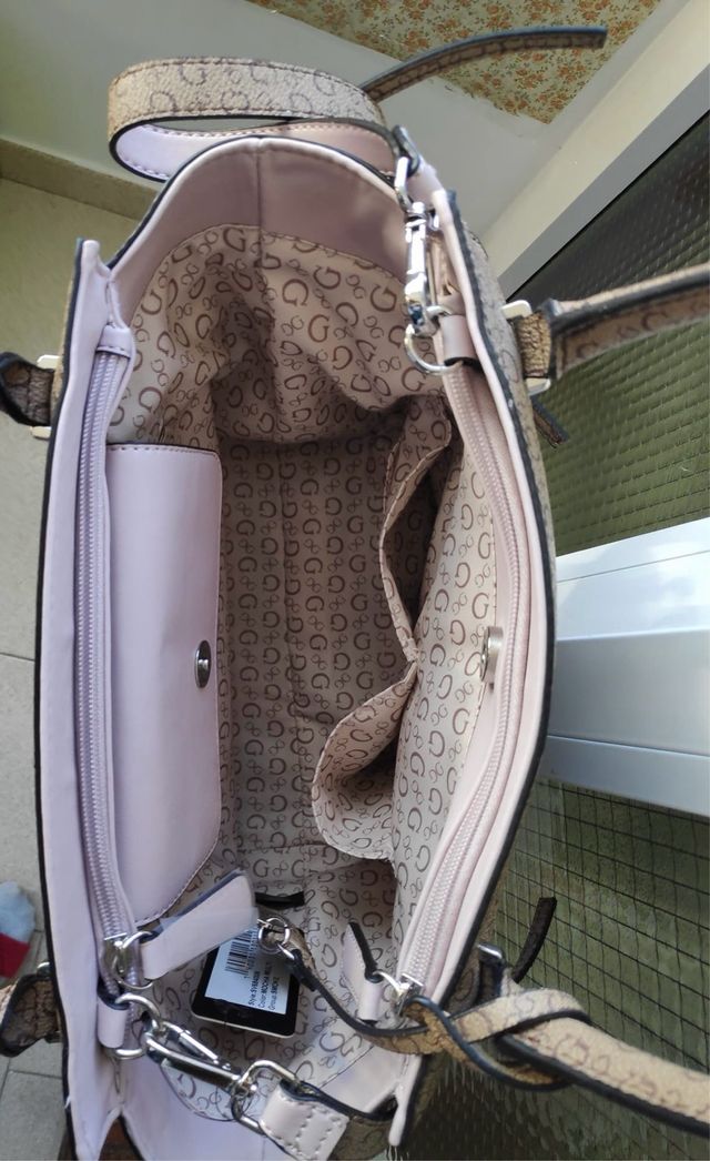 Bolso Guess Marrón y Rosa