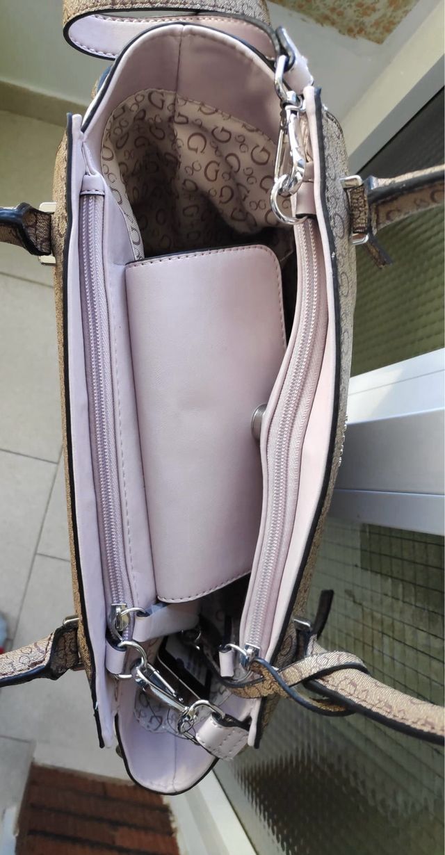 Bolso Guess Marrón y Rosa
