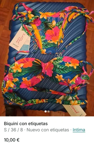 Bikini Intima Estampado Tropical Talla S