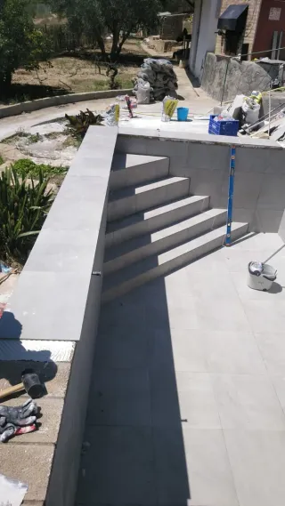 Hormigón impreso para exteriores Piscinas