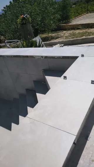 Hormigón impreso para exteriores Piscinas