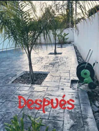 Hormigón impreso para exteriores Piscinas