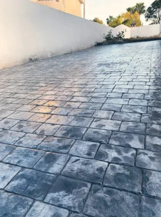 Hormigón impreso para exteriores Piscinas