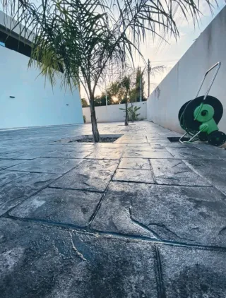 Hormigón impreso para exteriores Piscinas