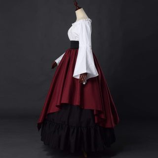 ✨ - BPURB Vestido medieval para mujer, disfraz ren