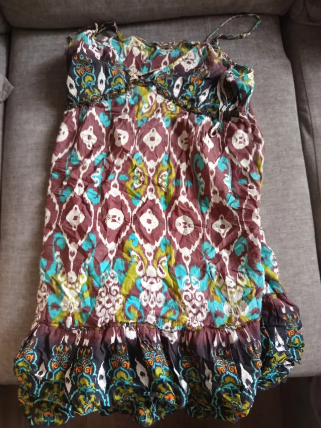 Vestido de playa estampado