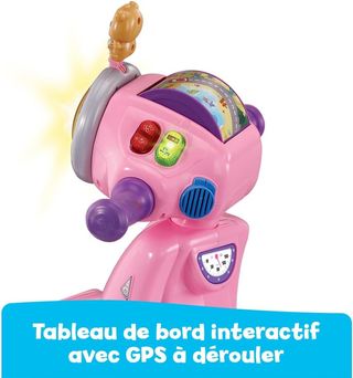 ✨ - VTech – Portascooter Interactivo 3 en 1 Rosa,