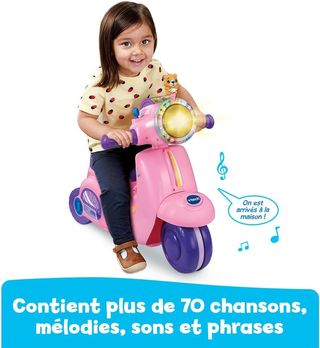 ✨ - VTech – Portascooter Interactivo 3 en 1 Rosa,