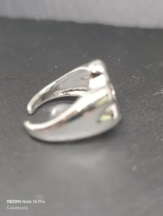 Anillo "Crisantemo" plata S925 A301 con joyero.