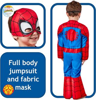 ✨ - Rubies Disfraz Spidey Deluxe para niños y niña