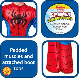 ✨ - Rubies Disfraz Spidey Deluxe para niños y niña