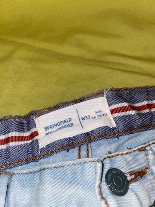 Springfield Pantalones Cortos Vaqueros Azul Talla