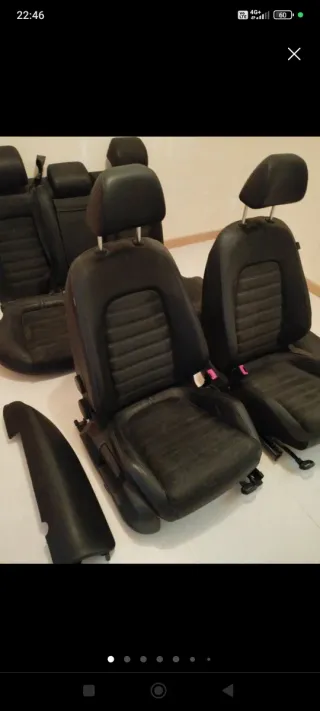 Asientos cuero negro Volkswagen Passat 3c r line