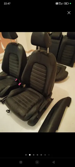 Asientos cuero negro Volkswagen Passat 3c r line