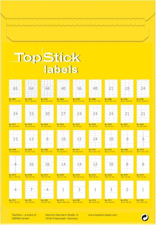 ✨ - TopStick 8718 Universal Etiketten, 1000 Blatt,