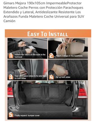 Protector Maletero Coche Perros 190x105cm