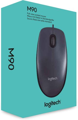 ✨ - Logitech M90 Ratón con Cable USB, Seguimiento