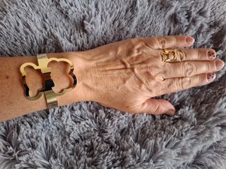 Conjunto Pulsera y Anillo Dorado