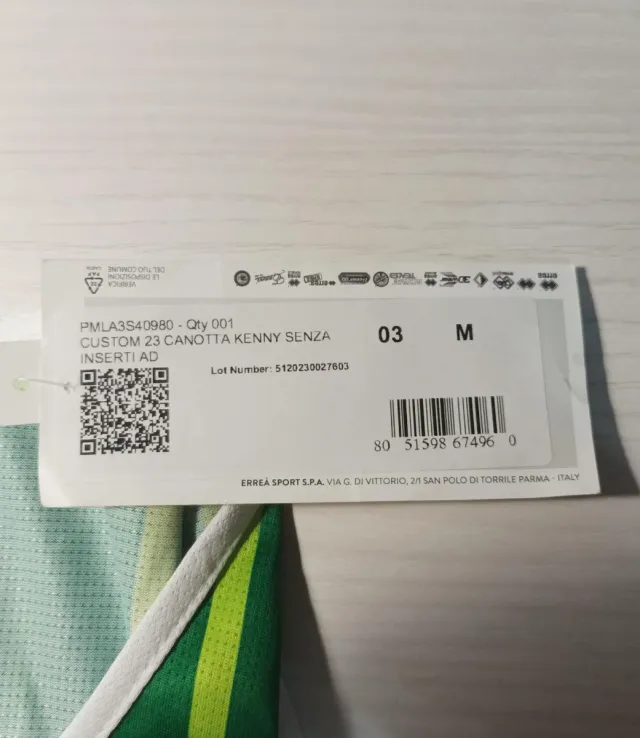 Camiseta Errea sin mangas verde