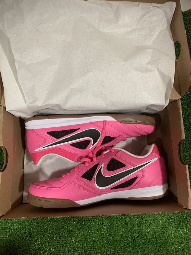 Zapatillas Nike Fútbol Sala Rosa y Negro