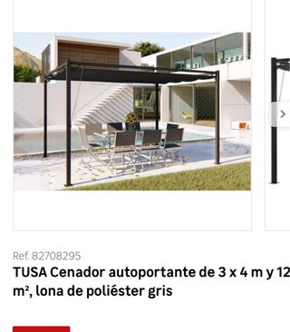 Pérgola TUSA 3x4m Gris