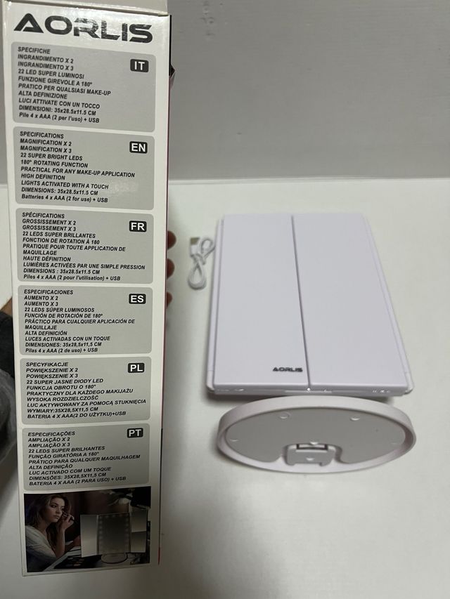 Specchio trucco Aorlis LED ingranditore