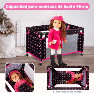 ✨ - Cuna de Viaje para Muñecas - Cuna Viaje Muñeca