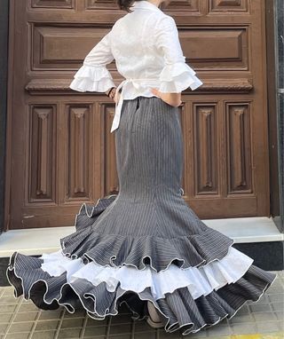 Vestido Flamenca Campero CON DOS CHALECOS T 3840