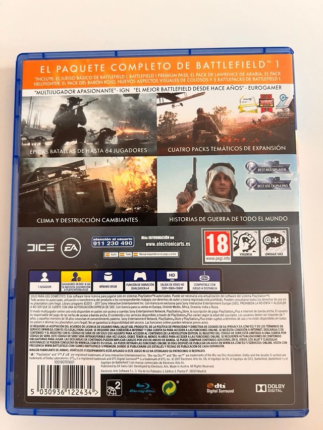 PS4 Battlefield 1 Revolution Edición Completa