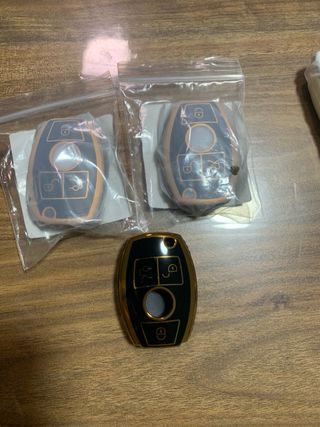 Funda Llave Mercedes Benz Negra y Dorada