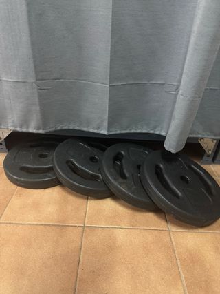 Discos Goma 5kg Mancuernas Calentamiento