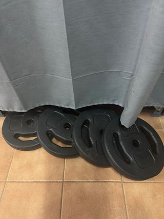 Discos Goma 5kg Mancuernas Calentamiento