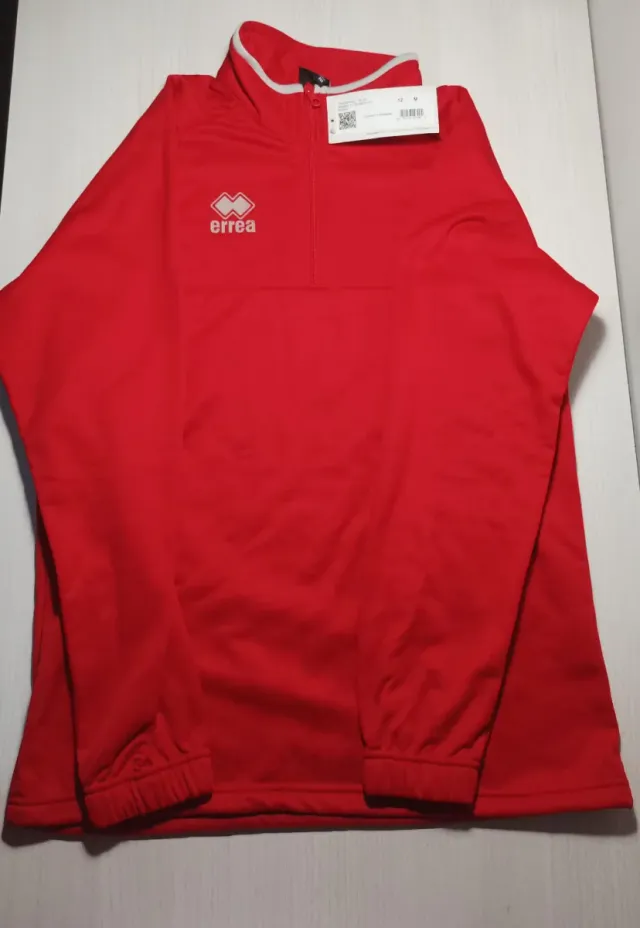 Sudadera Errea Roja con Cremallera
