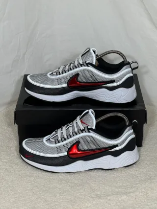 Zapatillas Nike Air Zoom Spiridon Gris Rojo