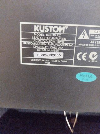 Kustom 30RC Amplificador de Guitarra