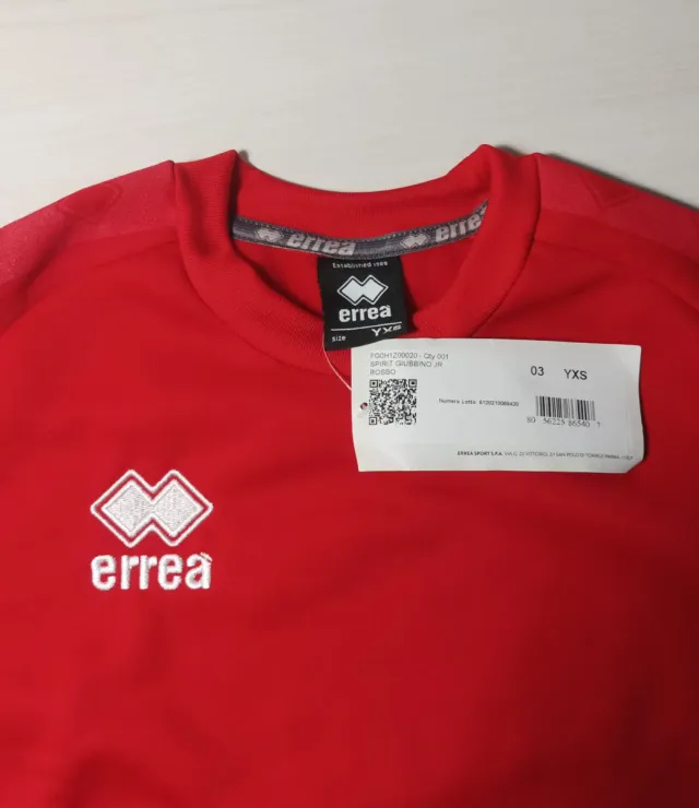 Sudadera deportiva Errea Roja Nueva