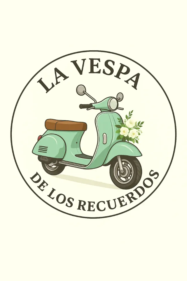 Vespa verde menta para bodas