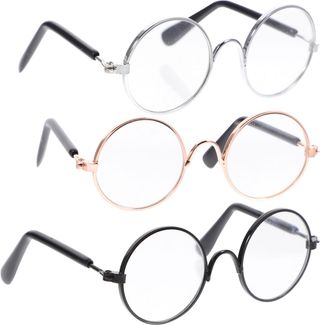 ✨ - TOYANDONA 3 gafas para muñecas, 3 pares de gaf