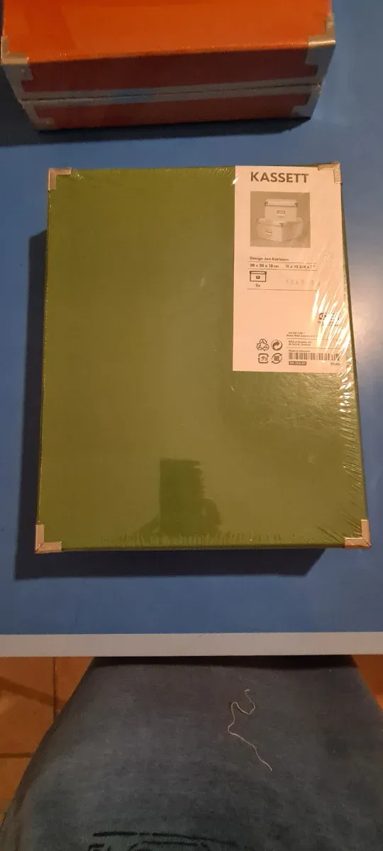 2 Cajas Organizadoras Ikea KASSETT Verdes