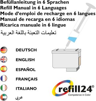 ✨ - refill24 Cartuchos Recargables autoreseteable