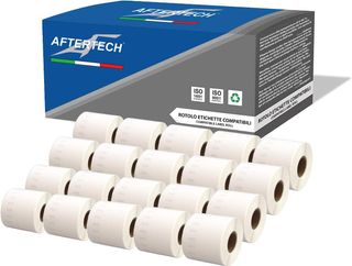 ✨ - Aftertech 20 x 11352 25 x 54 mm Rollos de etiq
