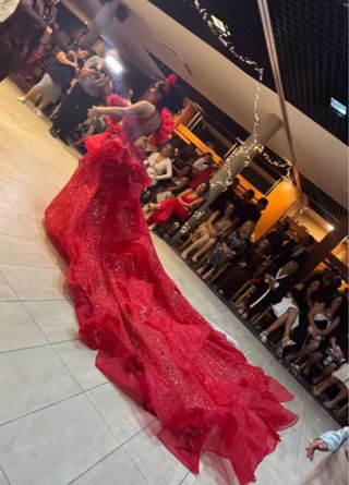 Vestido boda gitana rojo